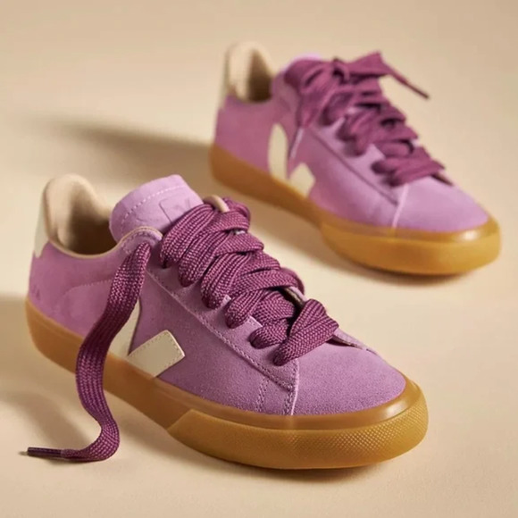 Veja Campo Bold Suede Sneaker in Mulberry 7 / EU 38 - Picture 1 of 6
